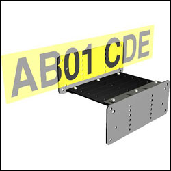Number Plate Bracket Kit, 25mm Step VIP CODE NUMBER : 062100